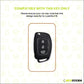 Metal Silicone Key Cover Compatible For Hyundai : Creta, Venue, Tucson, Alcazar, I20, Grand i10, Aura, Xcent, Exter