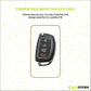 Metal Silicone Key Cover Compatible For Hyundai: Santa Fe (4 Button Flip Key)