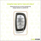 Metal Car Key Cover Compatible For Hyundai: Alcazar, Creta 2021 onwards (4 button smart key)