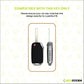 Metal Leather Brown Car Key Cover Compatible For kia : Seltos, Sonet, Carens, Carens Clavis  (3 Button Flip Key)