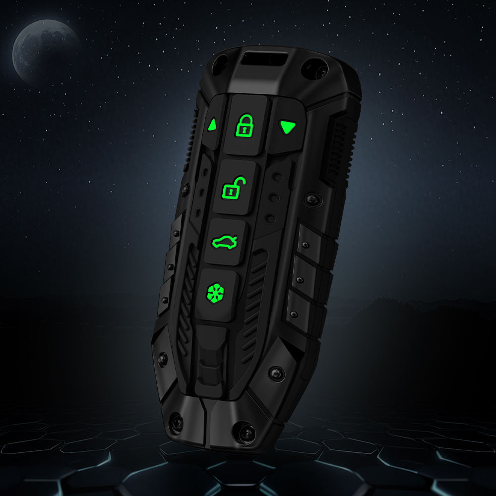 Metal Transformer Key Cover with keychain Compatible For Mahindra XEV 9e, BE 6e & 7XO (6 Button)