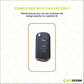 Metal Key Cover Compatible For Mahindra: Thar, Bolero, Scorpio, Scorpio-N, XUV700, XUV400, XUV3x0, XUV300, TUV300, Marazzo (3 button flip key)