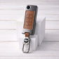 Metal Leather Brown Car Key Cover Compatible For Mahindra : XUV500 (3 Button Flip Key)