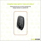Metal Silicone Key Cover Compatible for MG Astor, MG ZS EV (3 Button smart key)