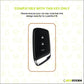 Metal Silicone Key Cover Compatible for MG Hector | MG Windsor | MG Astor | MG Gloster 3 Button smart key)