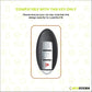 Metal Silicone Key Cover Compatible for Nissan Magnite, Micra, Sunny, Teana 3 button smart key