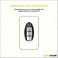 Metal Silicone Key Cover Compatible for Nissan Sunny | Terrano | Magnite (2 button smart key)