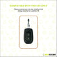 Metal Silicone Key Cover Compatible for Renault Triber | Kwid | Duster | Datsun redi-GO Flip type Key