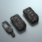 Metal Transformer Key Cover Compatible For Skoda : Octavia, Fabia, Laura, Superb, Rapid, Yeti & Volkswagen : Polo, Vento, Jetta, Ameo (3 Button Flip Key)