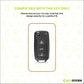 Metal Silicone Car Key Cover Compatible For Skoda : Octavia, Fabia, Laura, Superb, Rapid, Yeti & Volkswagen : Polo, Vento, Jetta, Ameo (3 Button Flip Key)
