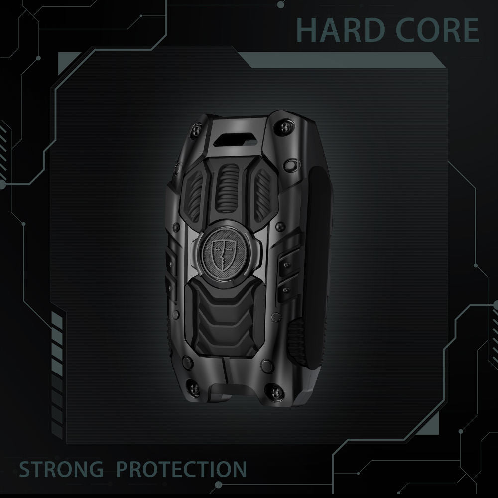 Luxury Waterproof Transformer Metal Car Key Cover For Suzuki : Swift, Dzire, Baleno, Ertiga, Grand Vitara, Brezza, Fronx, Jimny XL6, Ignis (2 button smart key)