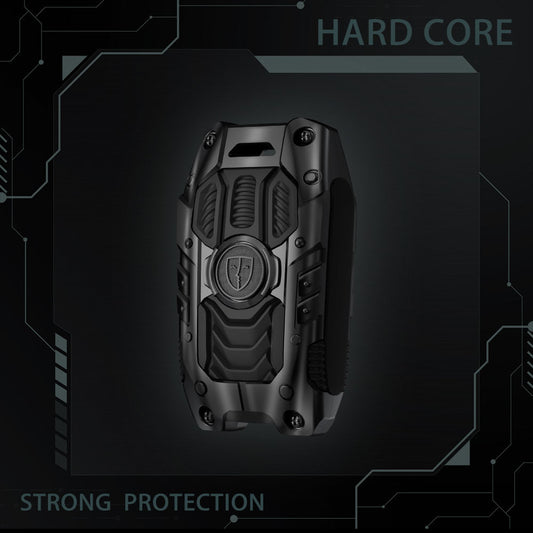 Luxury Waterproof Transformer Metal Car Key Cover For Suzuki : Swift, Dzire, Baleno, Ertiga, Grand Vitara, Brezza, Fronx, Jimny XL6, Ignis (2 button smart key)