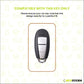 Metal Silicone Car Key Cover Compatible For Suzuki: Baleno, Ciaz, Ignis, S-Cross, Grand Vitara, Brezza & Toyota Urban Cruiser (3 Button smart key)