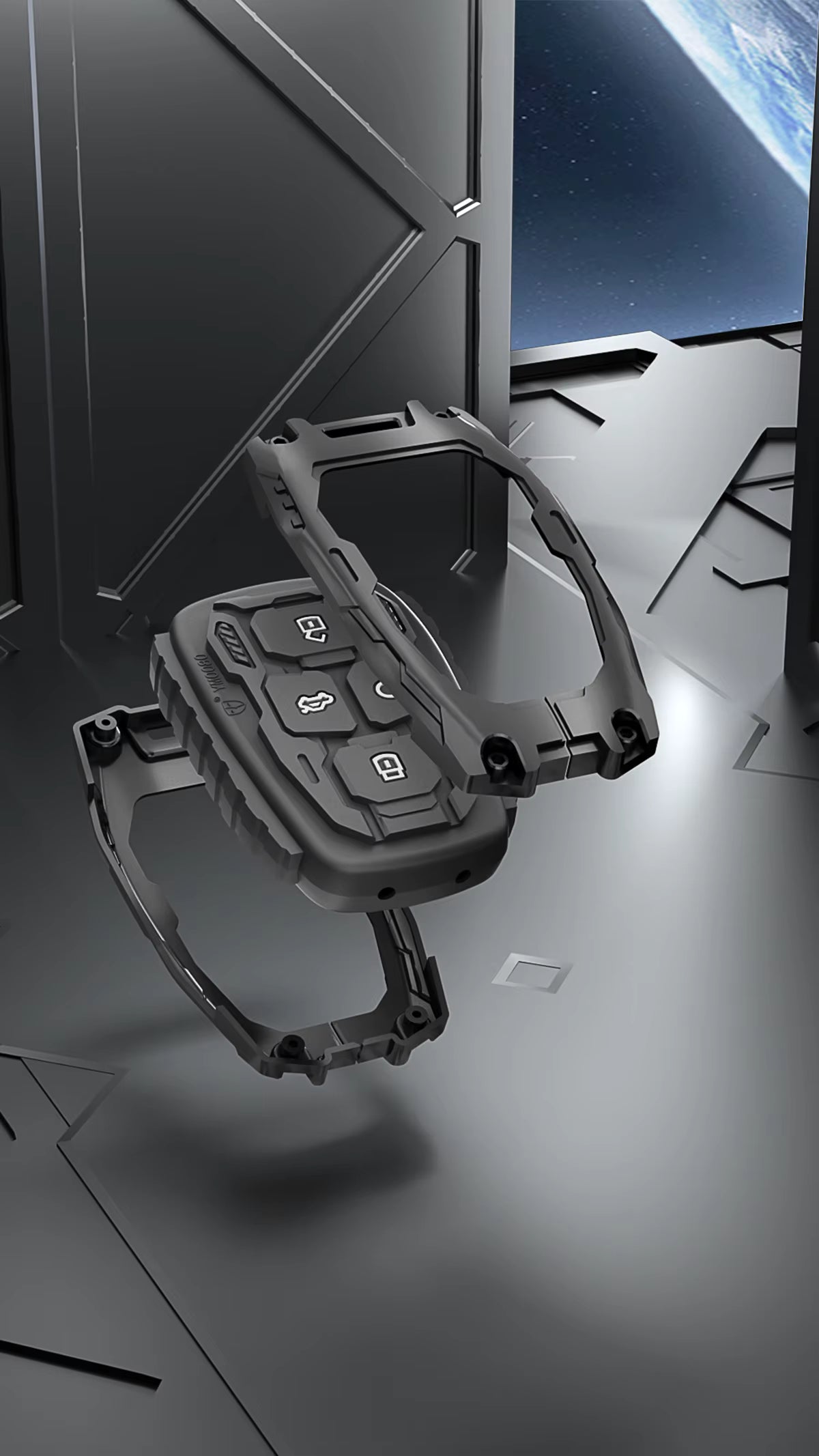 Luxury Waterproof Transformer Metal Car Key Cover For Tata: Nexon, Harrier,Tiago, Tigor BS6, Tigor EV, Safari 2021, Altroz, Safari Gold, Gravitas, Punch (4 button smart key)