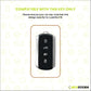 Metal Silicone Key Cover Compatible for Tata Sierra 2025, Curvv, Curvv EV (4 Button Smart Key)