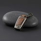 Metal Leather Brown Car Key Cover For Toyota: Innova Crysta, Corolla Altis. (3 button flip key)