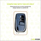 Metal Silicone Car Key Cover Compatible For Toyota: Innova Crysta, Innova HyCross, Hilux (2 button smart key)